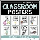 Classroom Posters - Inspirational Quotes - MATH Edition (W