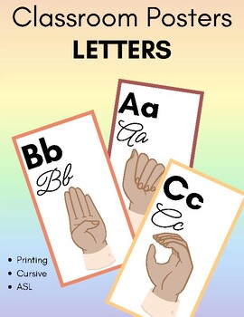 Preview of Classroom Posters - Letters Set