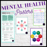 Mental Health & Self-Care Classroom Poster PDFs BUNDLE