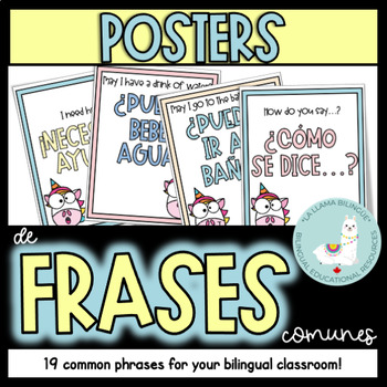 Preview of Classroom Posters! Posters con 19 frases comunes para la clase!!
