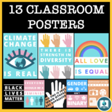 Classroom Posters: Social Justice & Equity Issues for Midd