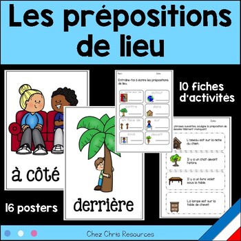 Classroom Posters and Activities - Prepositions in French by Chez Chris