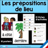 Les prépositions de lieu / Prepositions in French : poster