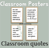 Classroom Posters with florals