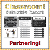 Classroom! Printable Decor: Partnering