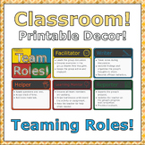Classroom! Printable Decor: Teaming Roles