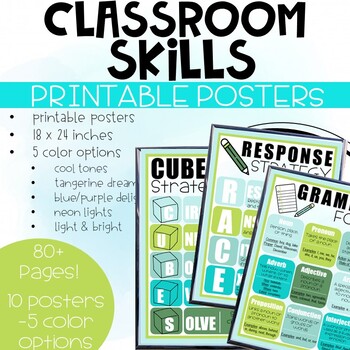 Preview of Upper Elementary Classroom Posters-