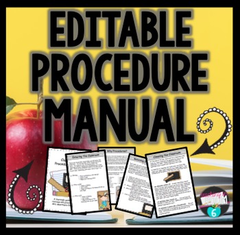 Preview of Classroom Procedure Manual for Students {EDITABLE}