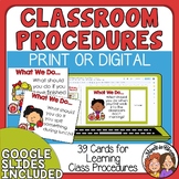 Classroom Procedure Task Cards - Back to School - Classroo