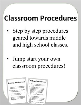 middle school classroom procedures