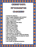 Classroom Procedures Checklist - The Inquiry Teacher