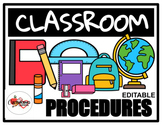 Classroom Procedures Editable Slides - Back to School