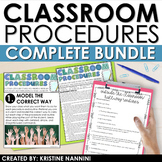 Classroom Procedures Guide and Checklist - Back to School 
