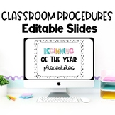 Back to School | Classroom Routines and Procedures Slides 