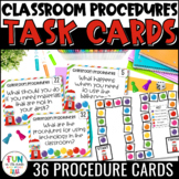 Classroom Procedures Task Cards for Classroom Management