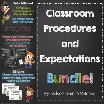 Preview of Classroom Procedures and Expectations Bundle