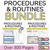 Classroom Procedures and Routines BUNDLE | Classroom Expectations