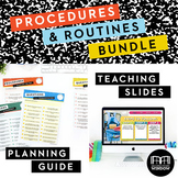 Classroom Procedures and Routines BUNDLE of Checklists, Pl