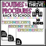 Classroom Procedures and Routines Slides