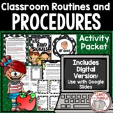 Classroom Procedures and Routines Task Cards | Print and Digital