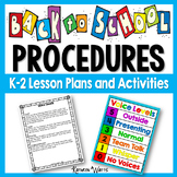 Classroom Procedures for Back to School