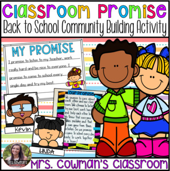 Preview of Classroom Promise- Behavior Management or Back to School Activity