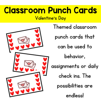 Punch Cards for Rewards and Incentives: Behavior Management PRINT