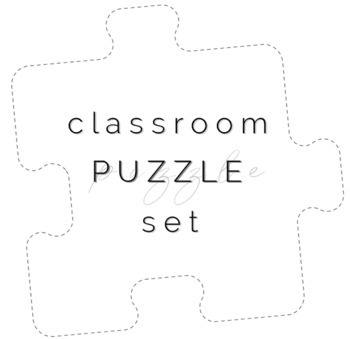Preview of Classroom Puzzle Set- 30 Individual Pieces