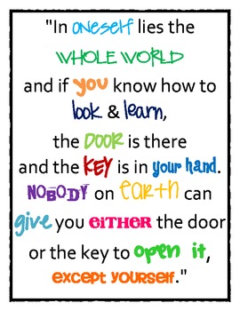 Classroom Quote Posters (2) by Melissa A | Teachers Pay Teachers