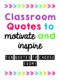 Classroom Quotes