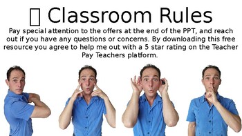 Preview of Classroom RULES - Read the rules ENGLISH ESL CLASS