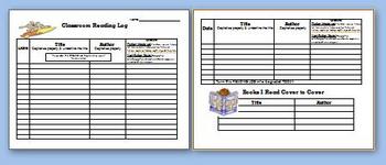 Preview of Classroom Reading Log - Self Selected Reading Log