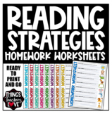 Reading Strategies, Homework Worksheets/Insert for Student
