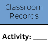 Classroom Records: iPad Deployment Sign-In Sheet
