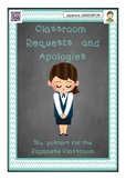 Classroom Requests and Apologies: Six posters for the Japa