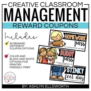 Preview of Reward Coupons for Classroom Management & Back to School