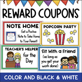 Classroom Reward Coupons Individual & Whole Class Incentiv