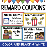 Reward Coupons Individual & Whole Class Positive Behavior 