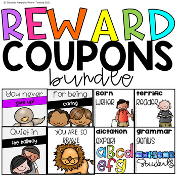 Preview of Classroom Reward Coupons  Classroom Management  Bundle