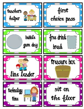 classroom reward tickets by lewish teachers pay teachers