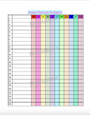 Classroom Roster Template with Student Services