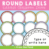 Classroom Labels Round