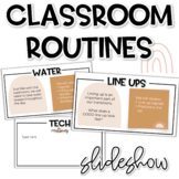 Classroom Routines & Expectations Slideshow for Back to School