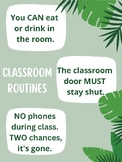 Classroom Routines Poster