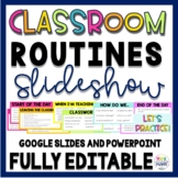 Classroom Routines and Procedures Powerpoint - EDITABLE