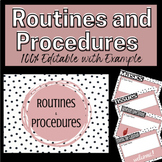 Classroom Routines and Procedures Presentation and Editabl