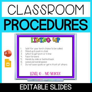 Preview of Class Expectations - Classroom Routines and Procedures PowerPoint - Class Slides