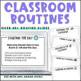 Classroom Routines and Procedures Slides For Back to School