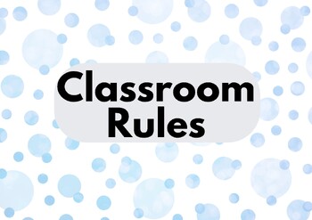 Preview of Classical Classroom Rules