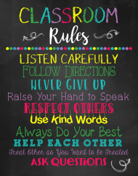 Preview of Classroom Rules